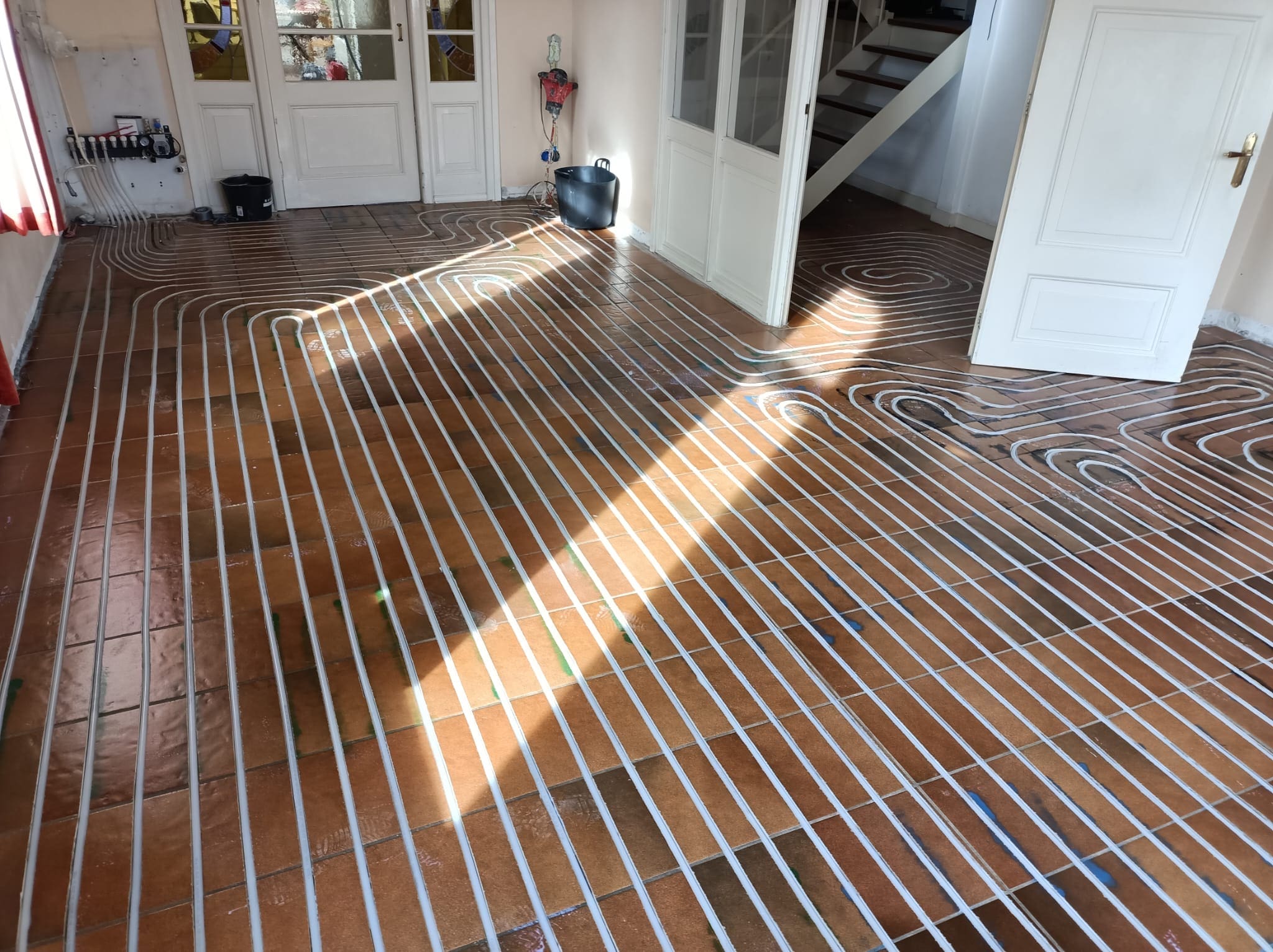 Aanleggen vloerverwarming